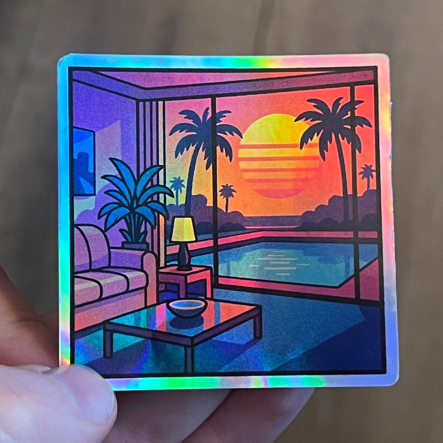 Premium Holographic Custom Sticker