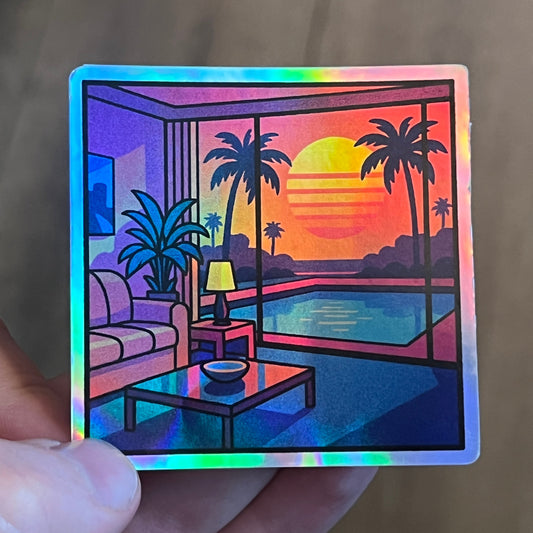 Premium Holographic Custom Sticker